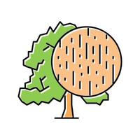 beech wood color icon vector illustration