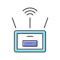 wifi router color icon vector illustration