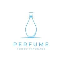 El diseño de logotipo creativo cosmético de perfume de perfume de lujo aislado se puede utilizar para negocios, empresas, cosméticos y tiendas de perfumes. vector