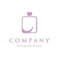 Isolated luxury perfume perfume cosmetic creative Logo design can be used for business, company, cosmetic and perfume shop. vector