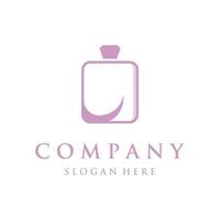 Isolated luxury perfume perfume cosmetic creative Logo design can be used for business, company, cosmetic and perfume shop. vector