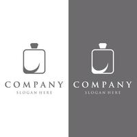 Isolated luxury perfume perfume cosmetic creative Logo design can be used for business, company, cosmetic and perfume shop. vector