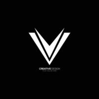 Letter V modern branding logo vector