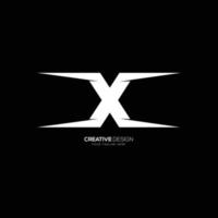 Letter X speeding sports modern logo vector