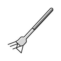 Ilustración de vector de icono de color de cortador de horquilla de sandía