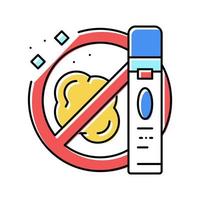 chewing gum remover detergent color icon vector illustration
