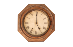 antiguo reloj de madera png