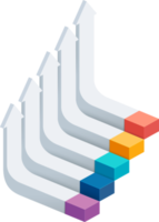 modelo de diagrama de seta infográfico png