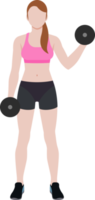 ejercicio de entrenamiento de mujer png