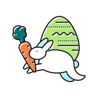 easter holiday color icon vector illustration