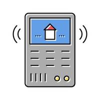 control panel smart home color icon vector illustration