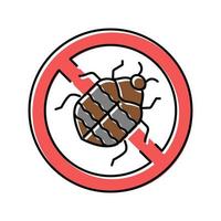 carpet beetle treatment color icon vector illustration