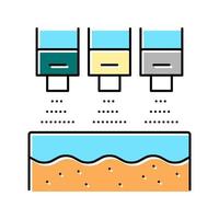 bleaching system color icon vector illustration