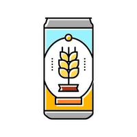 can beer drink color icon vector illustration