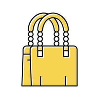 handbag stylish color icon vector illustration