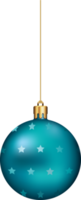 Christmas ball ornaments hanging on gold thread png