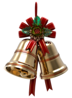 gold bell with ribbon png