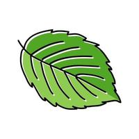 leaf blackberry plant color icon vector illustration