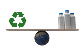 groen kleur recycle helling fles water aarde wereld planeet globaal symbool decoratie wereld water opslaan aarde ecologie schoon energie macht natuurlijk milieu biologisch verontreiniging internationaal.3d geven png