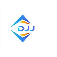 diseño de logotipo de tecnología abstracta djj sobre fondo blanco. concepto de logotipo de letra de iniciales creativas djj. vector