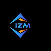 diseño de logotipo de tecnología abstracta izm sobre fondo blanco. concepto de logotipo de letra de iniciales creativas de izm. vector