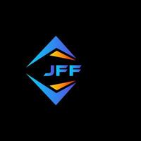 JFF abstract technology logo design on Black background. JFF creative initials letter logo concept. vector