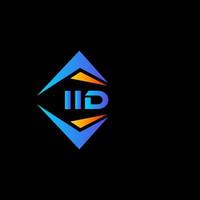 Diseño de logotipo de tecnología abstracta iid sobre fondo blanco. concepto de logotipo de letra de iniciales creativas iid. vector