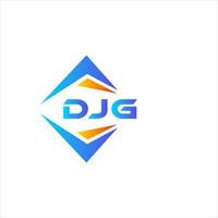 diseño de logotipo de tecnología abstracta djg sobre fondo blanco. concepto de logotipo de letra de iniciales creativas djg. vector