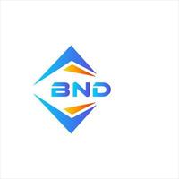 BND abstract technology logo design on white background. BND creative initials letter logo concept. vector