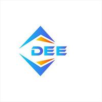 DEE abstract technology logo design on white background. DEE creative initials letter logo concept. vector