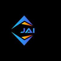 JAI abstract technology logo design on Black background. JAI creative initials letter logo concept. vector