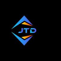 JTD abstract technology logo design on Black background. JTD creative initials letter logo concept. vector