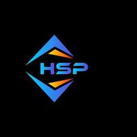 HSP abstract technology logo design on Black background. HSP creative initials letter logo concept. vector