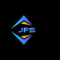 JFS abstract technology logo design on Black background. JFS creative initials letter logo concept. vector