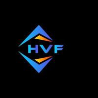 HVF abstract technology logo design on Black background. HVF creative initials letter logo concept. vector