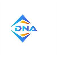 diseño de logotipo de tecnología abstracta de adn sobre fondo blanco. concepto de logotipo de letra de iniciales creativas de adn. vector