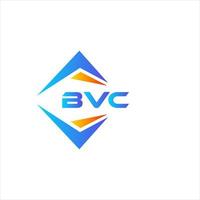 Diseño de logotipo de tecnología abstracta bvc sobre fondo blanco. concepto de logotipo de letra de iniciales creativas bvc. vector