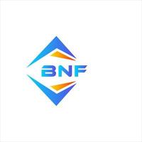 BNF abstract technology logo design on white background. BNF creative initials letter logo concept. vector