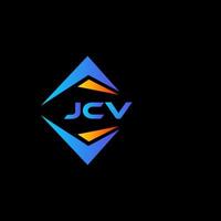 jcv diseño de logotipo de tecnología abstracta sobre fondo negro. concepto de logotipo de letra inicial creativa jcv. vector