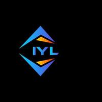 diseño de logotipo de tecnología abstracta iyl sobre fondo blanco. Concepto de logotipo de letra de iniciales creativas iyl. vector