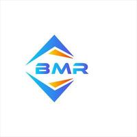 diseño de logotipo de tecnología abstracta bmr sobre fondo blanco. concepto de logotipo de letra de iniciales creativas bmr. vector