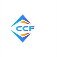 CCF abstract technology logo design on white background. CCF creative initials letter logo concept. vector