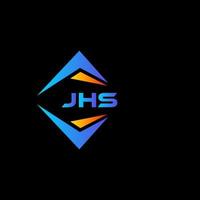 JHS abstract technology logo design on Black background. JHS creative initials letter logo concept. vector