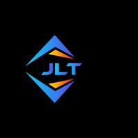 jlt diseño de logotipo de tecnología abstracta sobre fondo negro. concepto de logotipo de letra de iniciales creativas jlt. vector