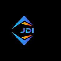 diseño de logotipo de tecnología abstracta jdi sobre fondo negro. concepto de logotipo de letra de iniciales creativas jdi. vector