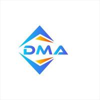 diseño de logotipo de tecnología abstracta dma sobre fondo blanco. concepto de logotipo de letra de iniciales creativas dma. vector