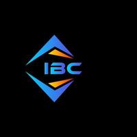 IBC abstract technology logo design on Black background. IBC creative initials letter logo concept. vector