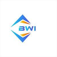 BWI abstract technology logo design on white background. BWI creative initials letter logo concept. vector