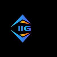 IIG abstract technology logo design on white background. IIG creative initials letter logo concept. vector