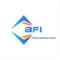 BFI abstract technology logo design on white background. BFI creative initials letter logo concept. vector